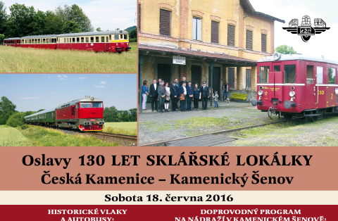 Sklářská lokálka zve na oslavy 130 let  